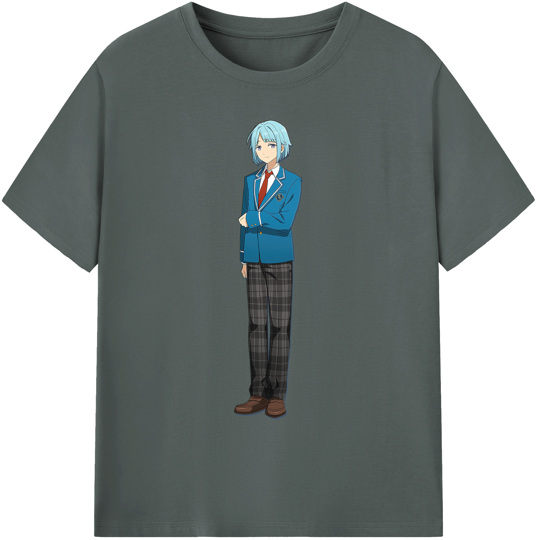 （画像用） あんさんぶるスターズ! Ensemble Stars 綿100％ メンズ半袖Tシャツ｜肌触りやわらか＆通気性
